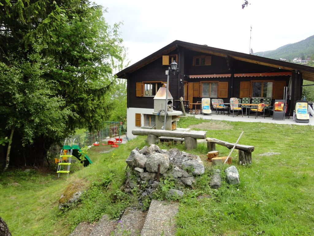 Chalet Sven & Marc Graechen, Niedergraechen Vallis Sankt Niklaus Exterior photo